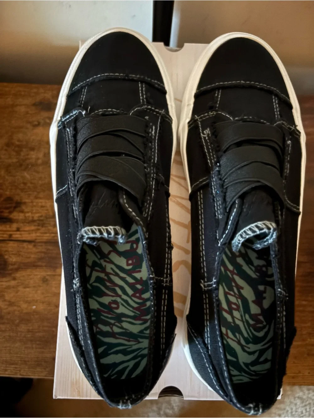 Blowfish Marley Black Canvas Low-Top Sneakers
